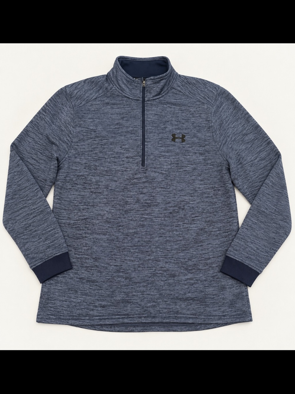 Under Armour Men’s Heathered Navy Half-Zip Performance Pullover